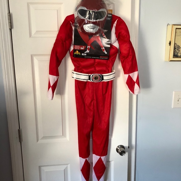 Power Rangers Red Ranger Costume New - Picture 2 of 3